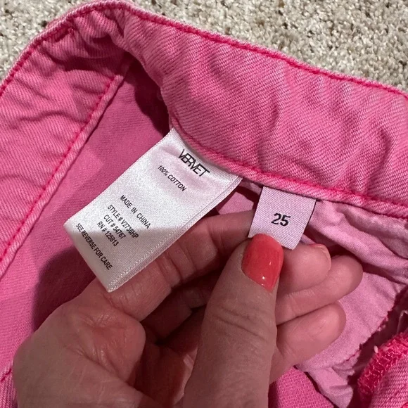 Vervet Pink Distressed Jeans size 25 - Picture 3 of 6